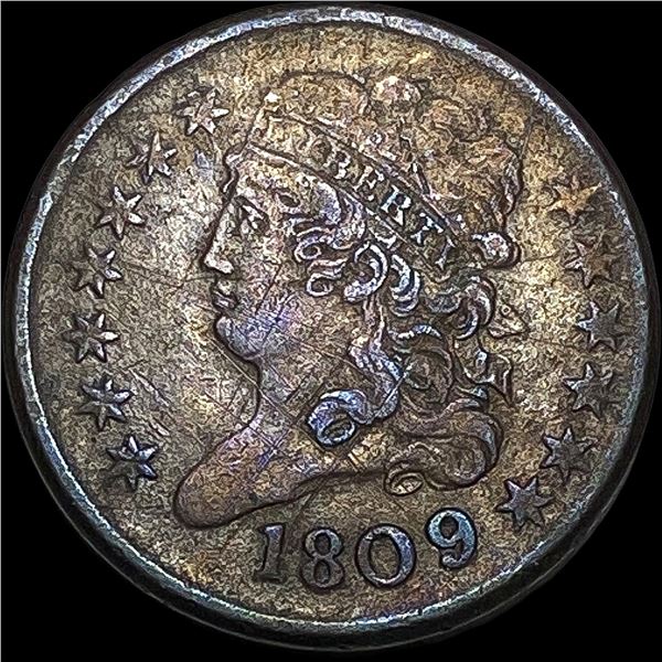 1809 Classic Head Half Cent NEARLY  UNCIRCULATED