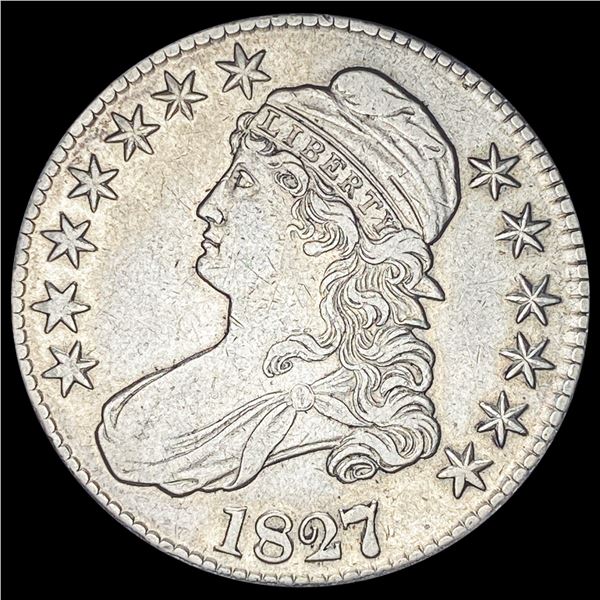 1827 Capped Bust Half Dollar NEARLY  UNCIRCULATED