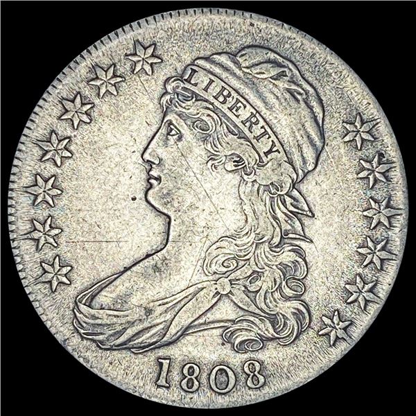 1808 Silver Half Dollar NEARLY UNCIRCULATED