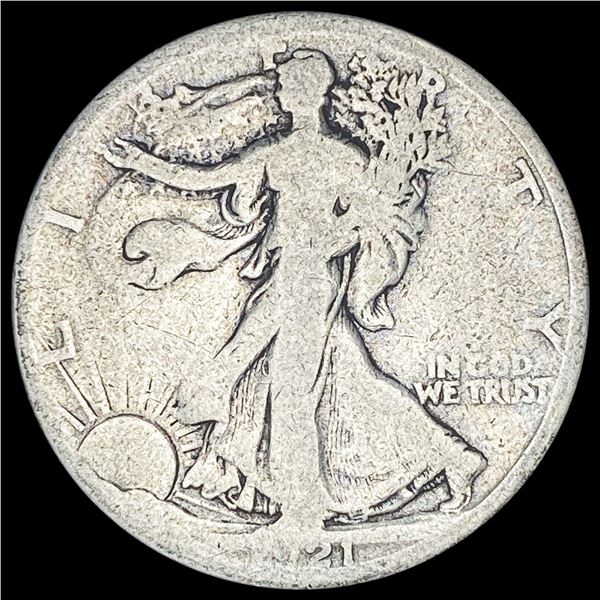 1921-S Silver Walking Liberty Half Dollar  NICELY CIRCULATED