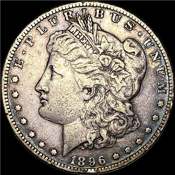 1896-S Silver Morgan Dollar Toned LIGHTLY  CIRCULATED