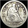 Image 1 : 1855-S Silver Seated Liberty Quarter NICELY  CIRCULATED