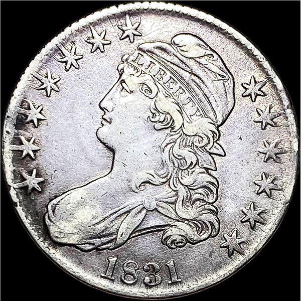 1831 Capped Bust Half Dollar NEARLY  UNCIRCULATED
