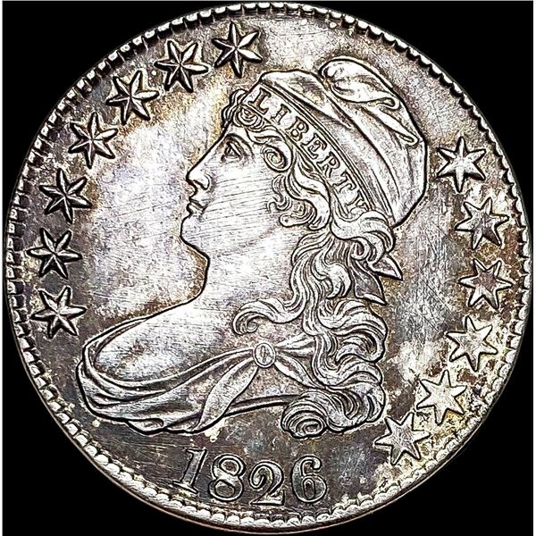 1826 Capped Bust Half Dollar CLOSELY  UNCIRCULATED
