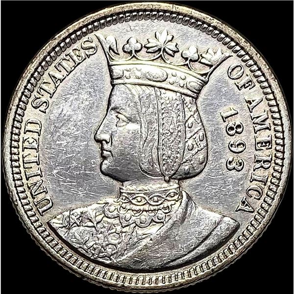 1893 Columbian Exposition Quarter Dollar  CHOICE AU