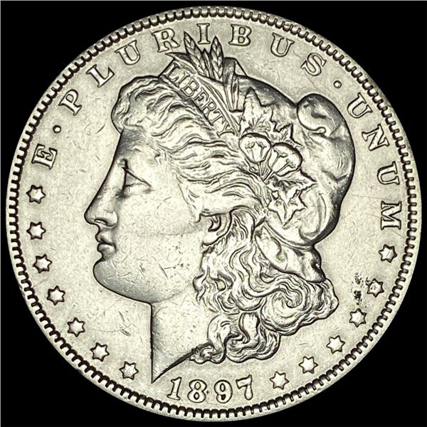 1897 Morgan Silver Dollar NEARLY UNCIRCULATED