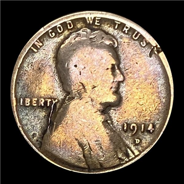 1914-D Lincoln Wheat Cent NICELY CIRCULATED