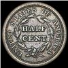 Image 2 : 1851 Braided Hair Half Cent CLOSELY UNCIRCULATED
