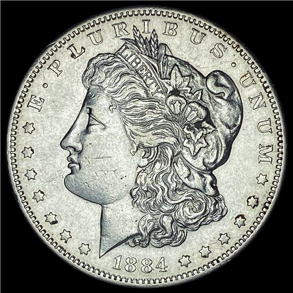 1884-S Silver Morgan Dollar ABOUT UNCIRCULATED
