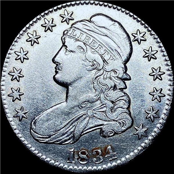 1834 Capped Bust Half Dollar CHOICE AU