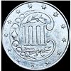 Image 2 : 1861 Silver Three-Cent Piece CHOICE AU
