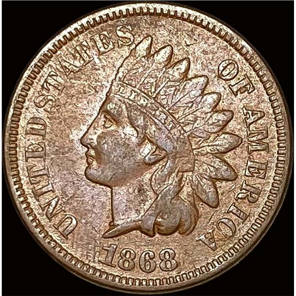 1868 Indian Head Cent ABOUT UNCIRCULATED