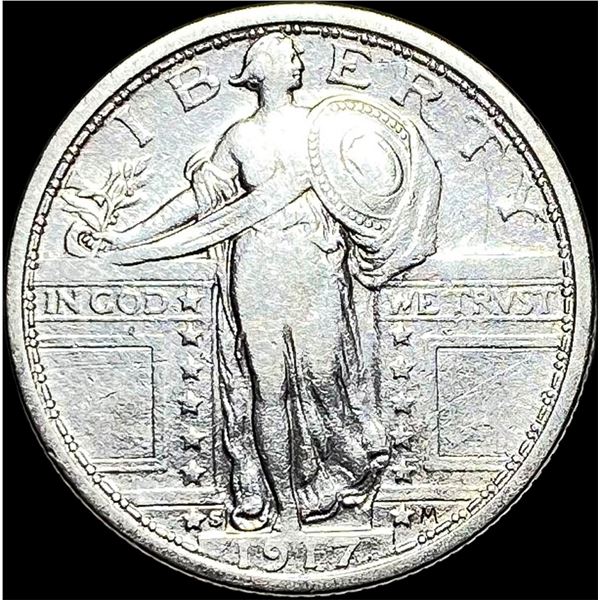 1917-S Standing Liberty Quarter Type 1 LIGHTLY CIRCULATED