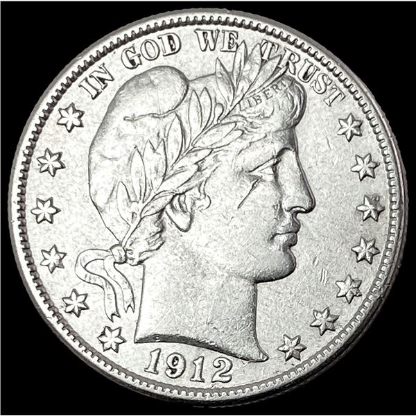 1912-S Silver Barber Half Dollar CLOSELY UNCIRCULATED