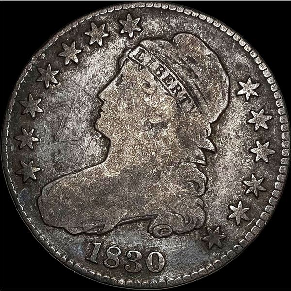1830 Capped Bust Half Dollar LIGHTLY CIRCULATED