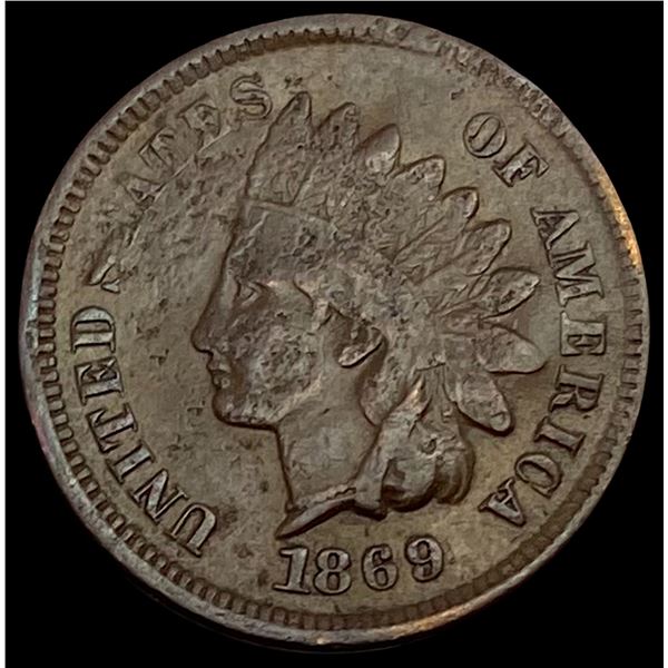 1869 Indian Head Cent CHOICE AU