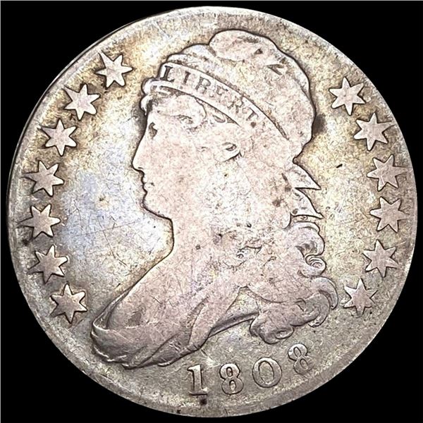 1808 Capped Bust Half Dollar NICELY CIRCULATED
