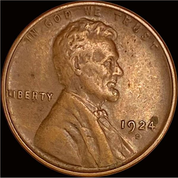 1924-D Wheat Cent ABOUT UNCIRCULATED