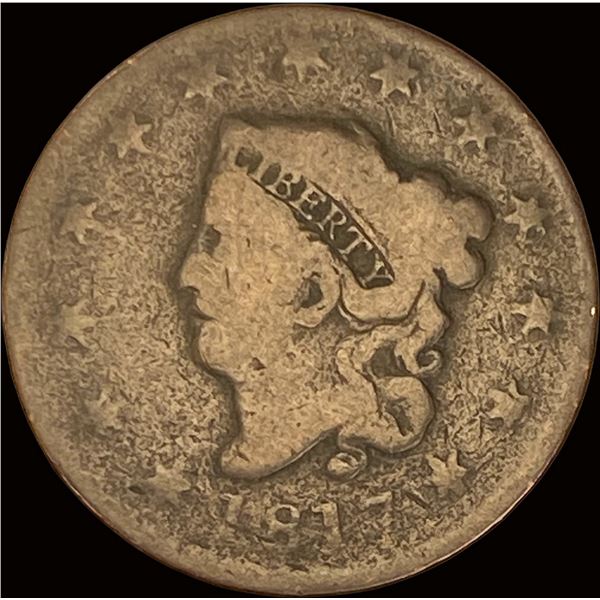 1817 Coronet Head Large Cent LIGHTLY CIRCULATED