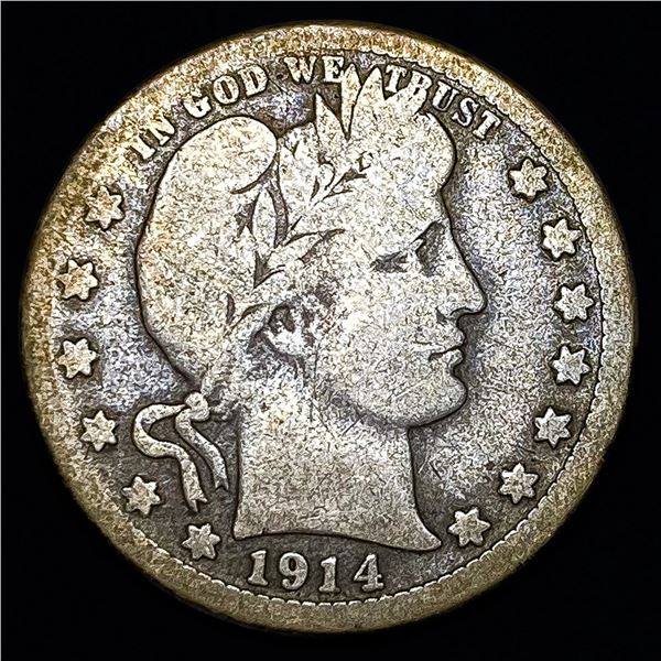 1914 Barber Quarter NICELY CIRCULATED