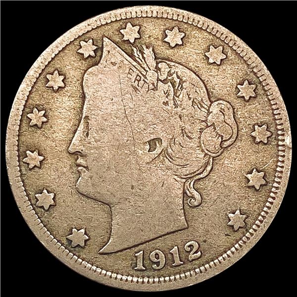 1912-S Liberty Victory Nickel NICELY CIRCULATED