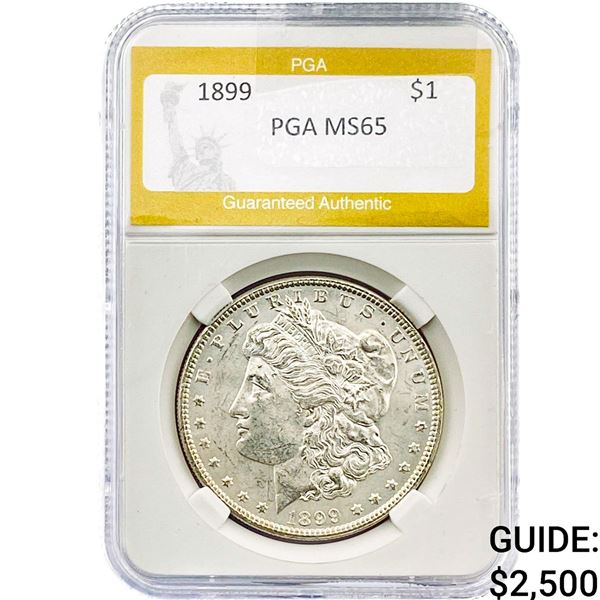 1899 Morgan Silver Dollar PGA MS65
