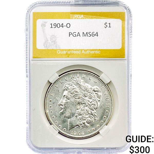 1904-O Morgan Silver Dollar PGA MS64