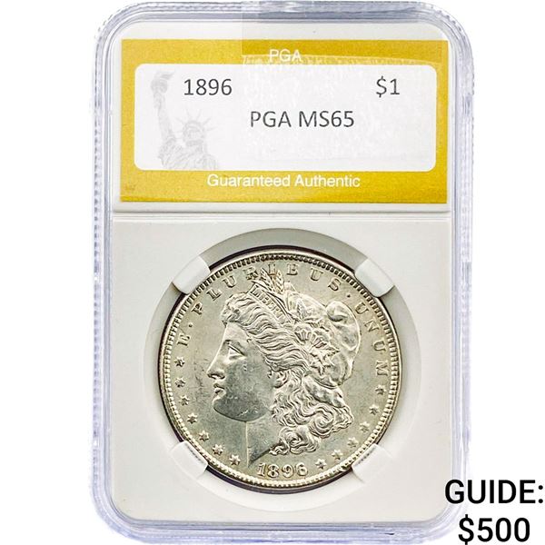 1896 Morgan Silver Dollar PGA MS65