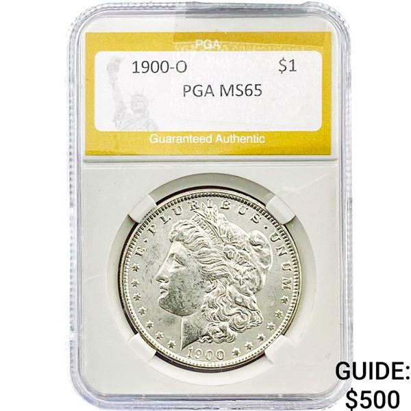 1900-O Morgan Silver Dollar PGA MS65