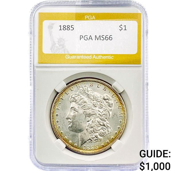 1885 Morgan Silver Dollar PGA MS66