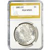 Image 1 : 1881-CC Morgan Silver Dollar PGA MS65