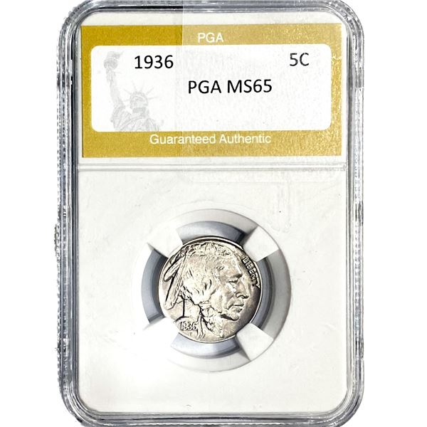 1936 Buffalo Nickel PGA MS65