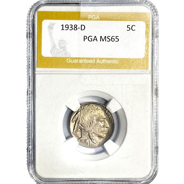 1938-D Buffalo Nickel PGA MS65