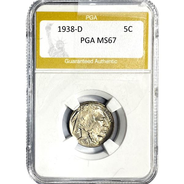 1938-D Buffalo Nickel PGA MS67