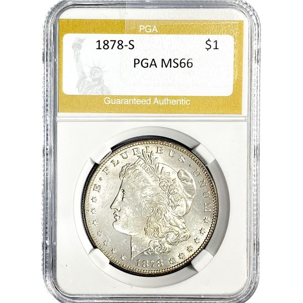 1878-S Morgan Silver Dollar PGA MS66