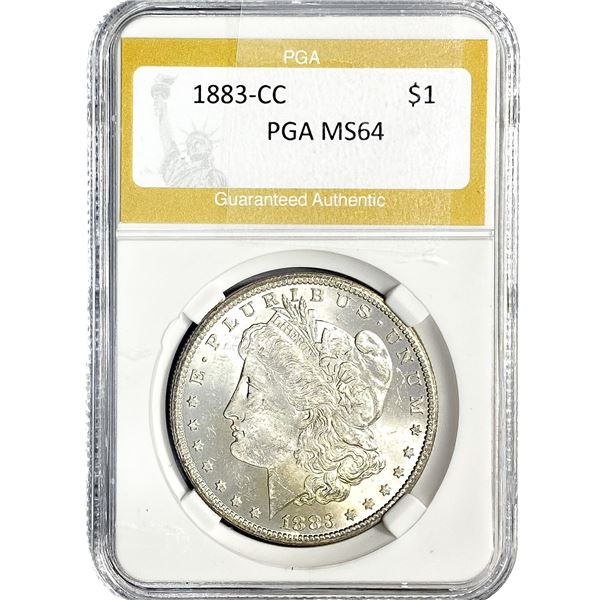 1883-CC Morgan Silver Dollar PGA MS64