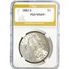 Image 1 : 1881-S Morgan Silver Dollar PGA MS64+
