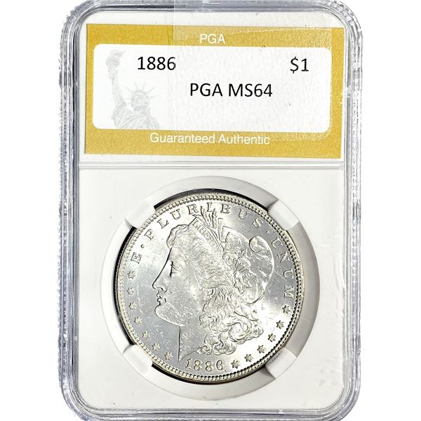 1886 Morgan Silver Dollar PGA MS64