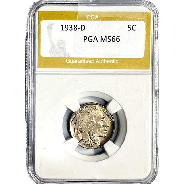 1938-D Buffalo Nickel PGA MS66