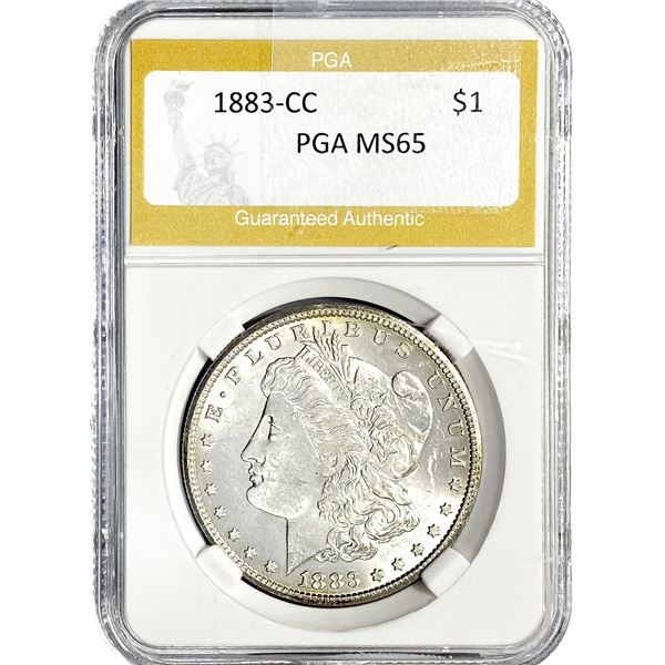 1883-CC Morgan Silver Dollar PGA MS65