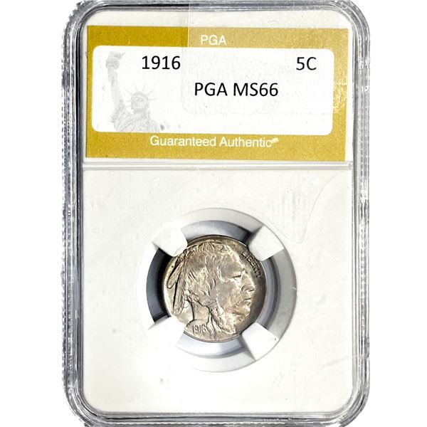 1916 Buffalo Nickel PGA MS66