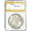 Image 1 : 1884-CC Morgan Silver Dollar PGA MS65