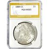 Image 1 : 1884-CC Morgan Silver Dollar PGA MS65