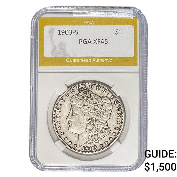 1903-S Morgan Silver Dollar PGA XF45