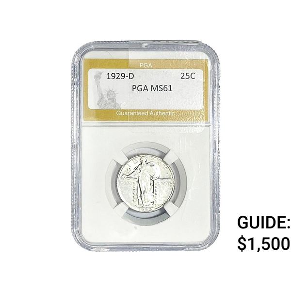 1929-D Standing Liberty Quarter PGA MS61