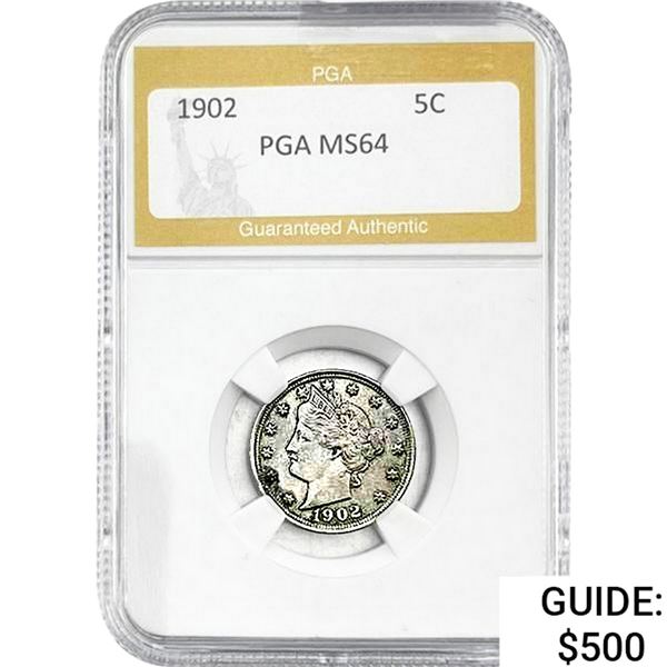 1902 Liberty Victory Nickel PGA MS64