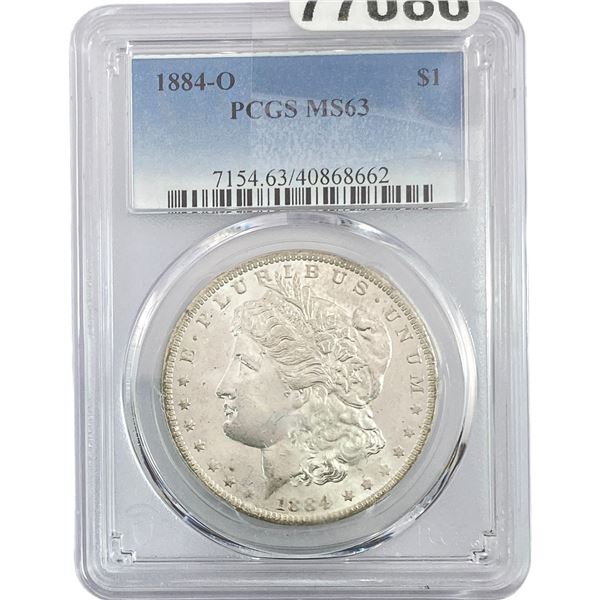 1884-O Morgan Silver Dollar PCGS MS63