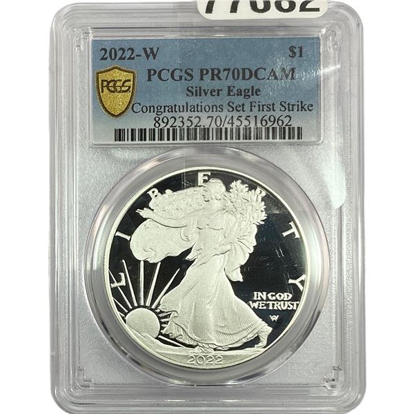 2022-W Silver Eagle PCGS PR70 DCAM