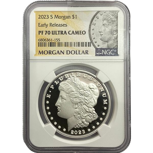 2023-S Morgan Silver Dollar NGC PF70 Ultra Cameo
