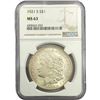 Image 1 : 1921-S Morgan Silver Dollar NGC MS63